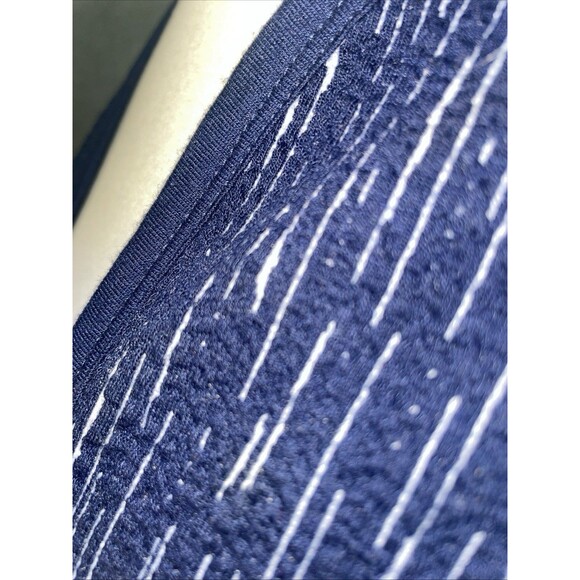 Long Tall Sally Cardigan Womens 18 Navy Blue Duster Sweater Open Front Office - Picture 5 of 10